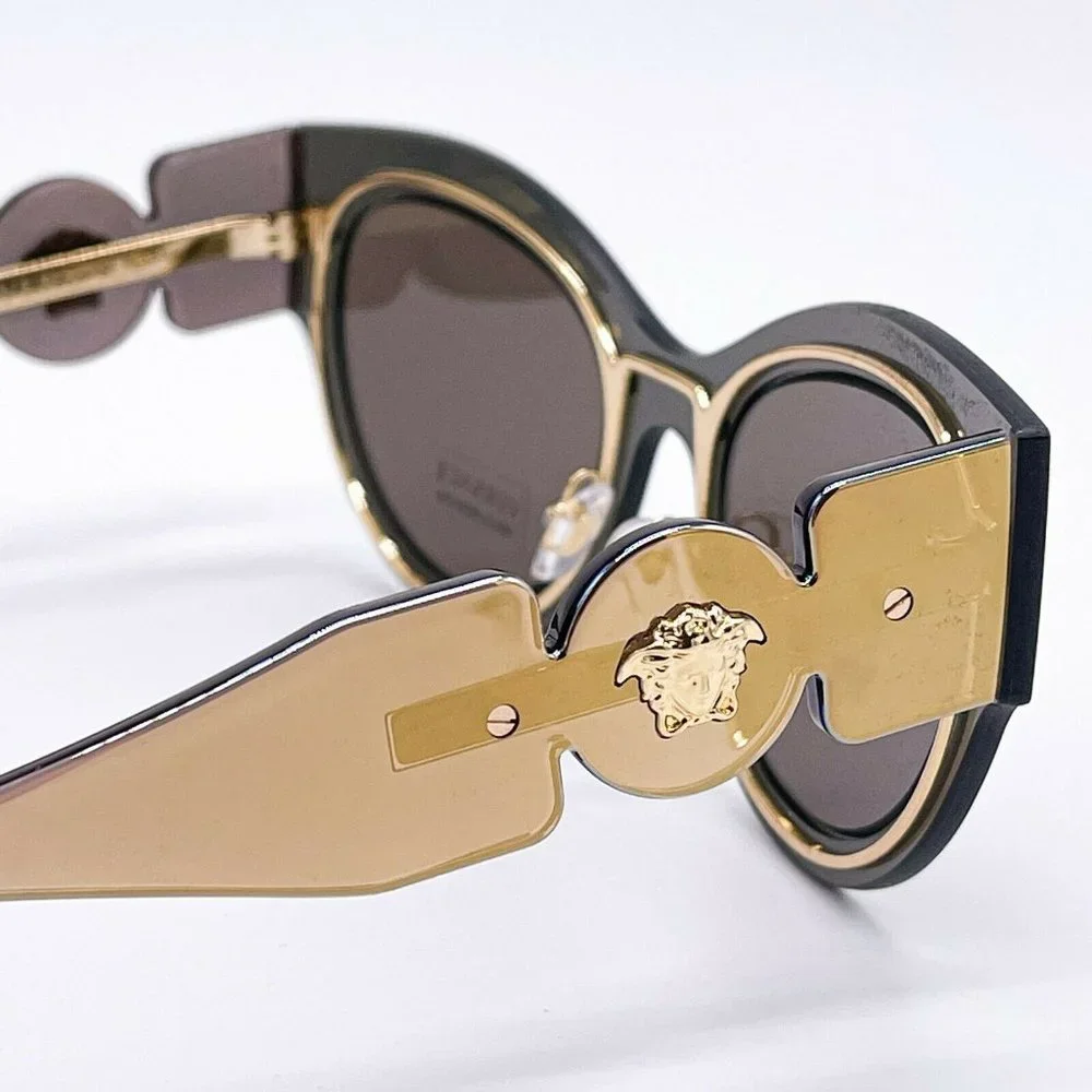 Sale! New Versace Gold Cat Eye Sunglasses - Picture 7 of 8